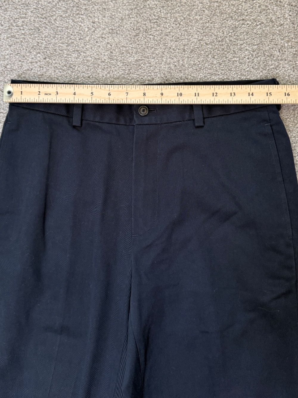 Brooks Brothers Clark Fit Advantage Chino Navy 31x30 - Picture 3 of 9